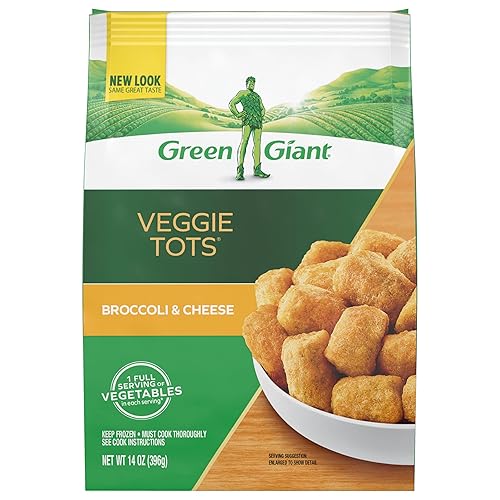 Green Giant Veggie Tots, Broccoli & Cheese, 14 Ounce (Frozen)