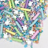 Sprinkles | Easter Sprinkles | 8 Ounces | Pastel Sprinkles | Cake Sprinkles | Spring Sprinkles | Manvscakes, Yellow, Blue, Red ,Non Toxic