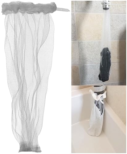 24 Pack Washing Machine Hose Lint Traps Washer Lint Catcher Dog Pet Hair Remover Laundry Lint Mesh Filters with Cable Ties