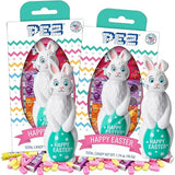 Happy Easter Bunny Dispenser with Refill Rolls, Basket Fillers, Collectible Keepsake, (Pack of 2)