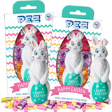 Happy Easter Bunny Dispenser with Refill Rolls, Basket Fillers, Collectible Keepsake, (Pack of 2)