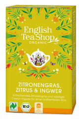English Tea Shop Lemongrass Ginger & Citrus Fruits Organic ,20 Sachet Tea Bags