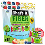 That’s it. Fiber Snacks for Kids - Fiber Fun Size Fruit Bar Variety Pack (Mixed Berries + Banana), 4g Fiber from Fruit per 2 Bars, No Added Sugar, 2-4