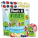 That’s it. Fiber Snacks for Kids - Fiber Fun Size Fruit Bar Variety Pack (Mixed Berries + Banana), 4g Fiber from Fruit per 2 Bars, No Added Sugar, 2-4