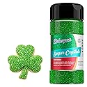 Bakerpan Sugar Sprinkles for Baking - 7 Ounce leaf Green Decorating Sugar Crystals for Cookies, Cake Pops, Ice Cream (Made in USA)
