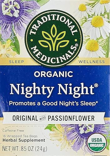 Traditional Medicinals Organic Nighty Night Tea, 16 Tea Bags (Pack of 1)