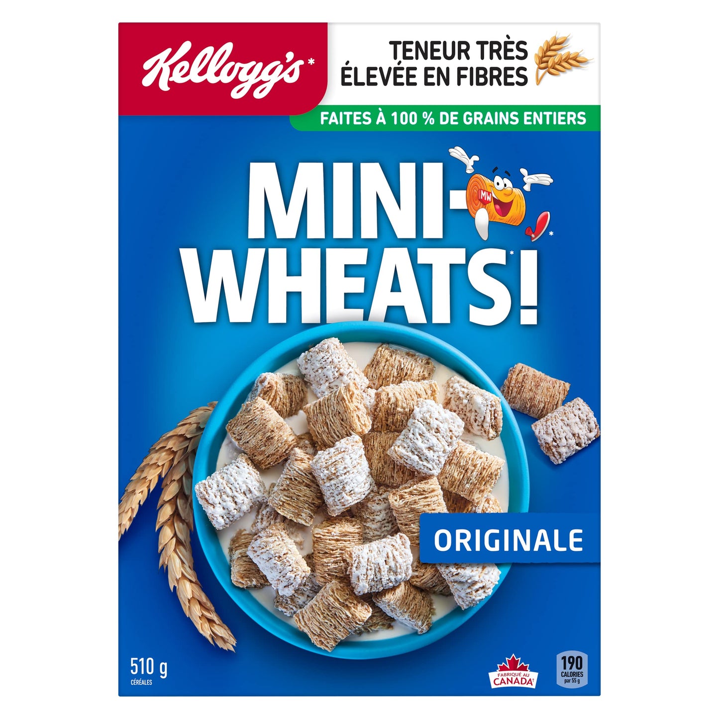 Kellogg's Mini Wheats Original Cereal 510g