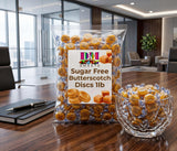 Sugar Free Butterscotch Hard Candy - 1 lb Bulk Bag - Individually Wrapped Golden Butterscotch Discs