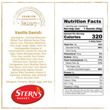 Stern’s Bakery Vanilla Danish | 18 Individually Wrapped Vanilla Pastries | 3 Oz Breakfast Danish Pastries | Vending Machine | Lunchbox Snack | Dairy