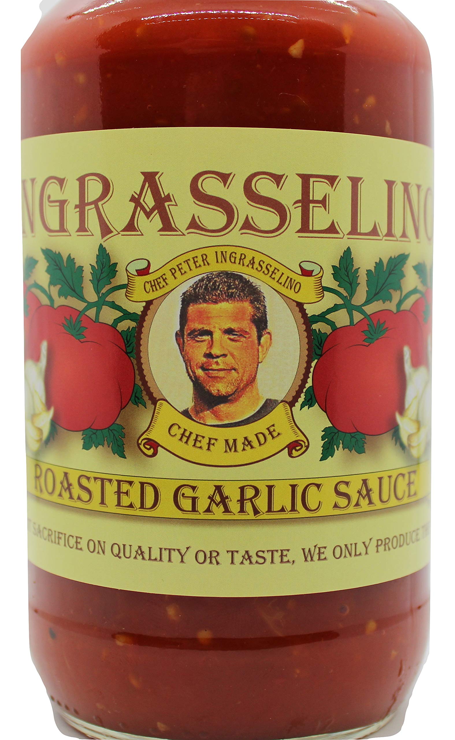 INGRASSELINO Roasted Garlic & Marinara Sauce combo, CHEF MADE, We Do Not Sacrifice On Quality Or Taste, We Only Produce The Best! (24 oz)