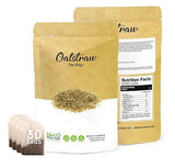 Oatstraw Tea Bags - Oatstraw Herb - Avena Sativa - Oatstraw Tea Herbal Tea Bags - Resealable Bag - No Additives, No Preservatives (30 Tea Bags