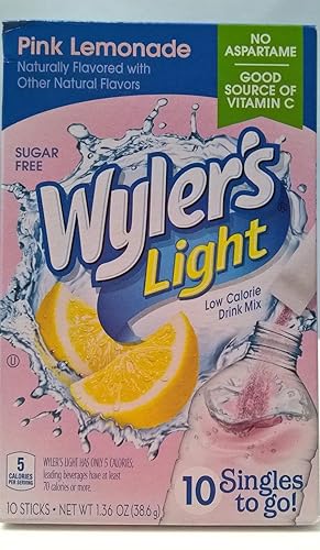 Wyler's Light Singles To Go Pink Lemonade Soft Drink Mix, 10ct