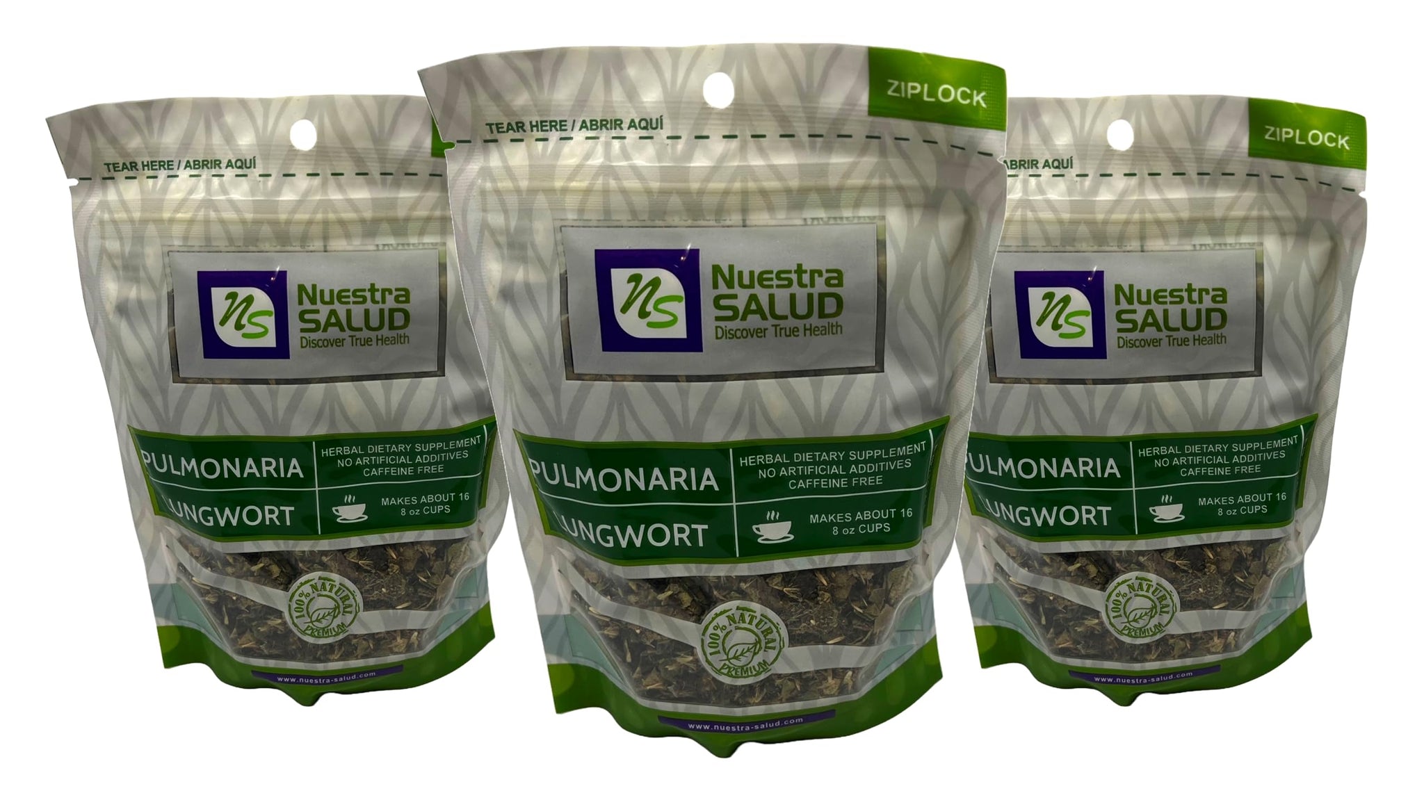 Lungwort Herbal Tea Pulmonaria Value Pack (120g)