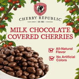 Cherry Republic Milk Chocolate Covered Cherries, 7 oz Bag - Tart Michigan Montmorency Dried Cherries in Creamy Chocolate, Sweet-Tangy Balance, Premium