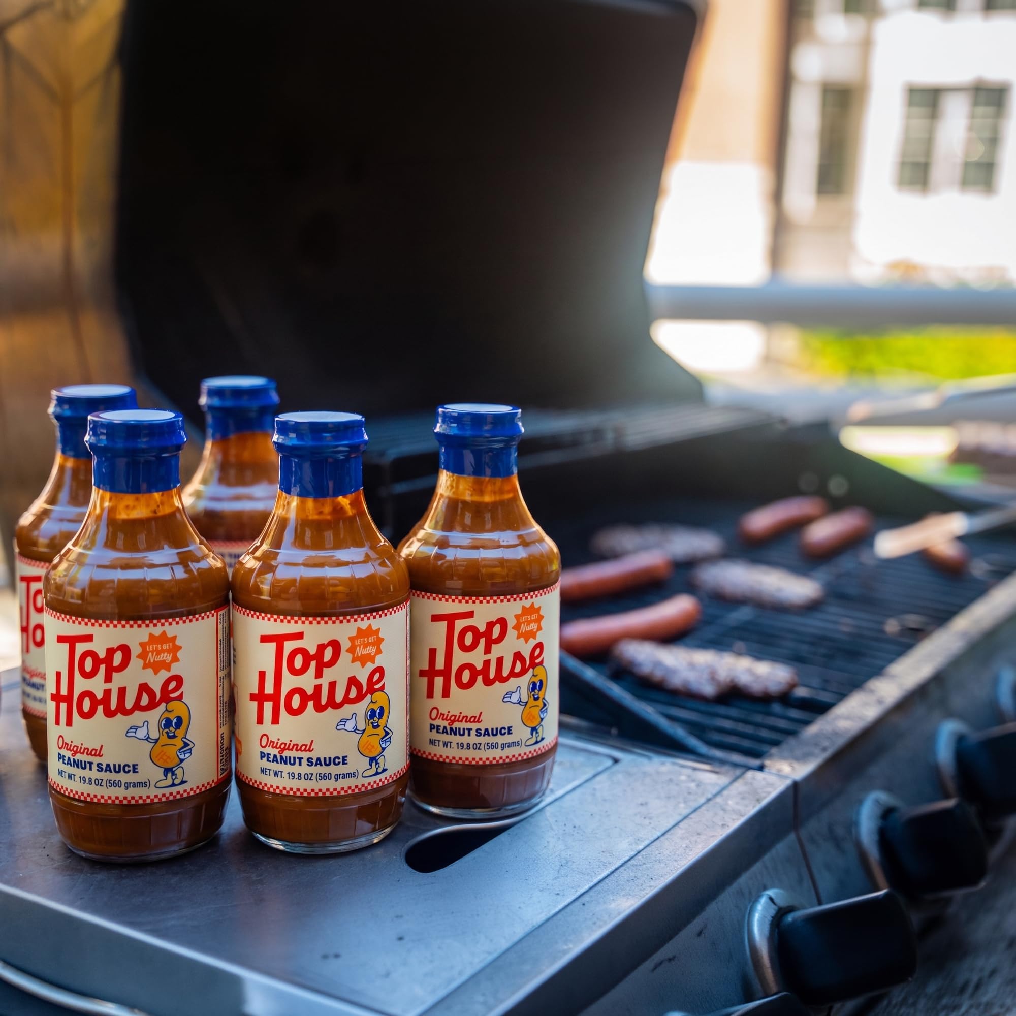 Top House Peanut Sauce - Original Creamy Dreamy Condiment & Dipping Sauce, 19.8oz