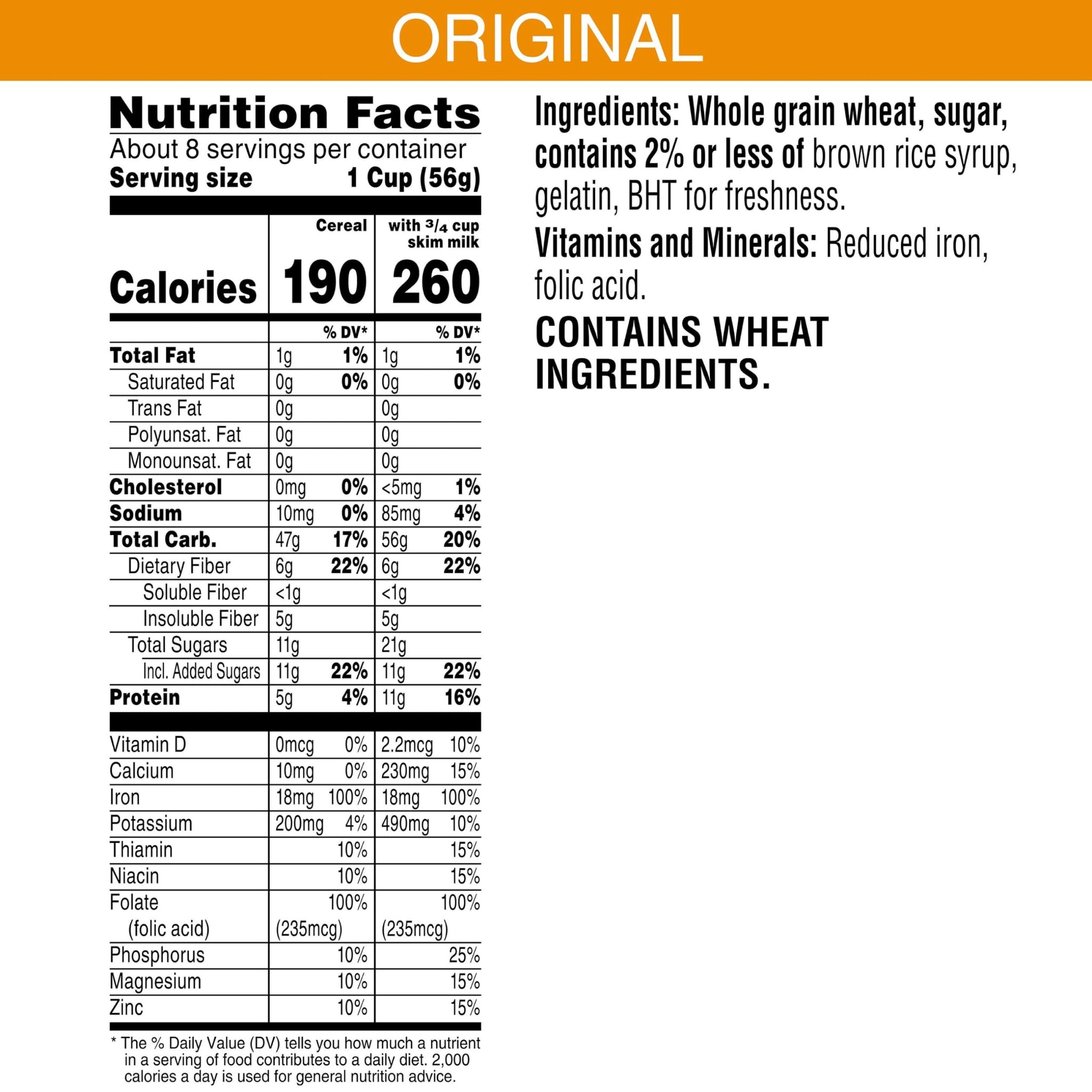 Kellogg's Frosted Mini-Wheats Little Bites Cold Breakfast Cereal, Fiber Cereal, Kids Snacks, Original (10 Boxes)