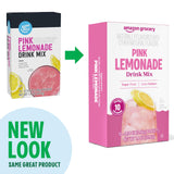 Amazon Grocery, Pink Lemonade Drink Mix, 10 packets, 1.4 Oz