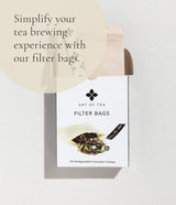 Art of Tea Dark Chocolate Peppermint 12 Count Tea Bags, Organic Pu-Erh Dessert Tea with Cocoa Nibs & Peppermint, Premium Pyramid Sachets for After
