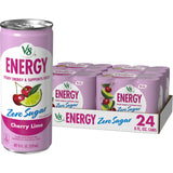 V8 Energy Zero Sugar Cherry Lime Energy Drink 8 fl. oz. Can (24 Pack)