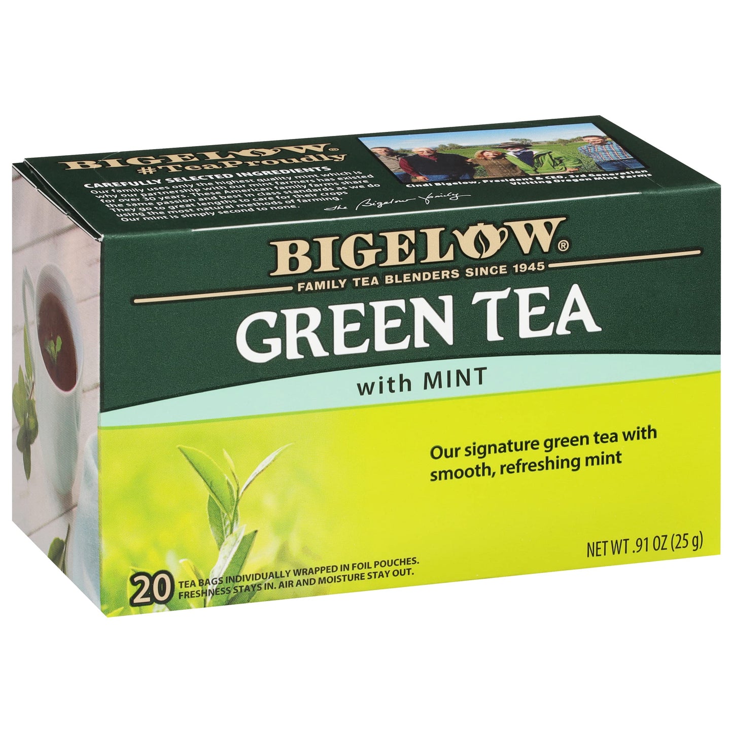 Bigelow Tea Green Tea with Mint, 20 ct