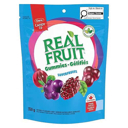 Dare RealFruit Superfruits Gummies, 350g/12.34oz., (Imported from Canada)