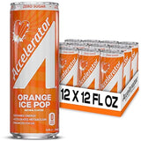 Accelerator Energy Drink, Orange Ice Pop 12oz can (12 pack), Zero Sugar, Sustained Energy from 100% Natural Caffeine (200mg from Green Coffee Bean