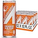 Accelerator Energy Drink, Orange Ice Pop 12oz can (12 pack), Zero Sugar, Sustained Energy from 100% Natural Caffeine (200mg from Green Coffee Bean