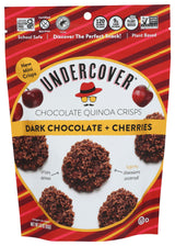 Undercover Chocolate Co, Quinoa Crisps Dark Chocolate Cherries, 3 Ounce