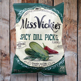 Miss Vickie's Spicy Dill Pickle Kettle Cooked Potato Chips, 1.375 Ounce (Pack of 64)