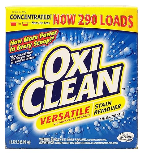 Oxi Clean Versatile Concentrated Stain Remover now for 290 Loads 11.6 lbs (5.26kg)