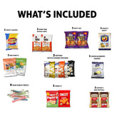 Broadway Basketeers 60 Count Snack Box Variety Pack Care Package for Graduation Kids Teens Adults Family Military College Students Birthdays
