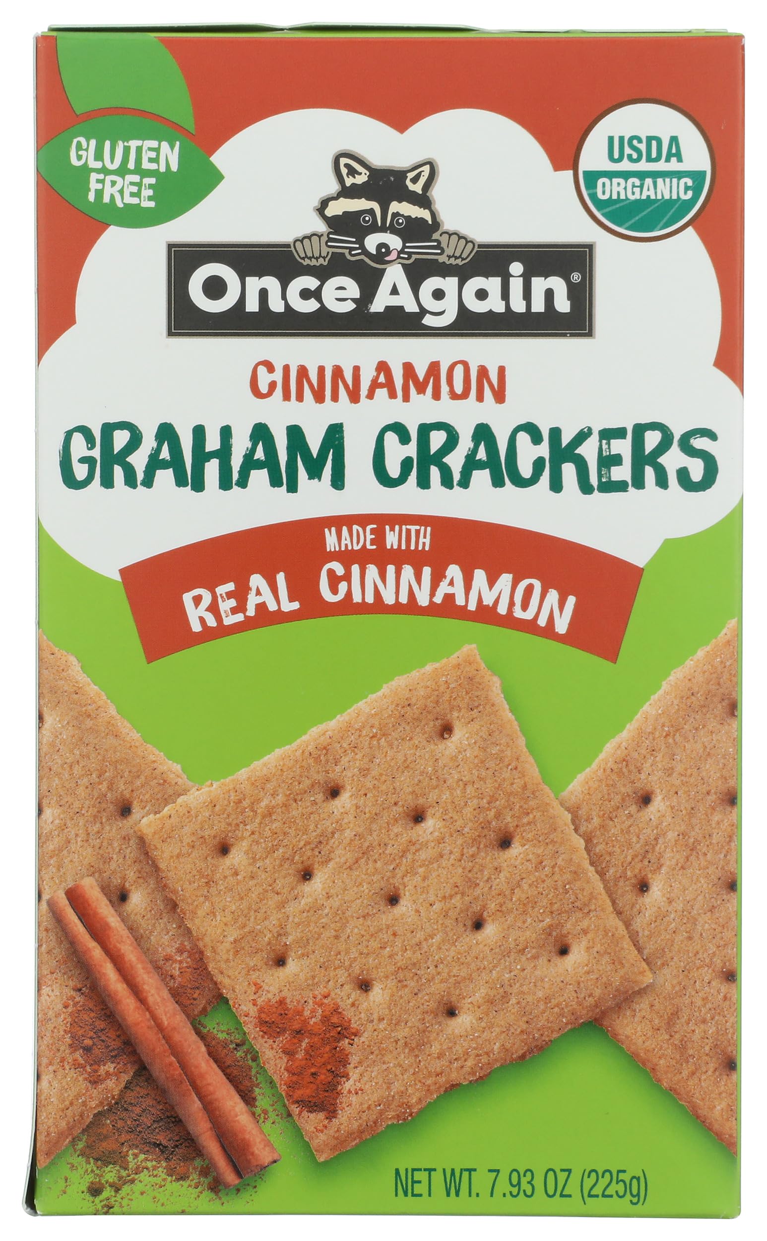 Once Again Organic Cinnamon Graham Crackers, 7.93 OZ