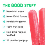 GOODPOP - Watermelon Ice Pops - Fruit Juice, No Artificial Dyes or Flavors, No Added Sugar, 6 Count