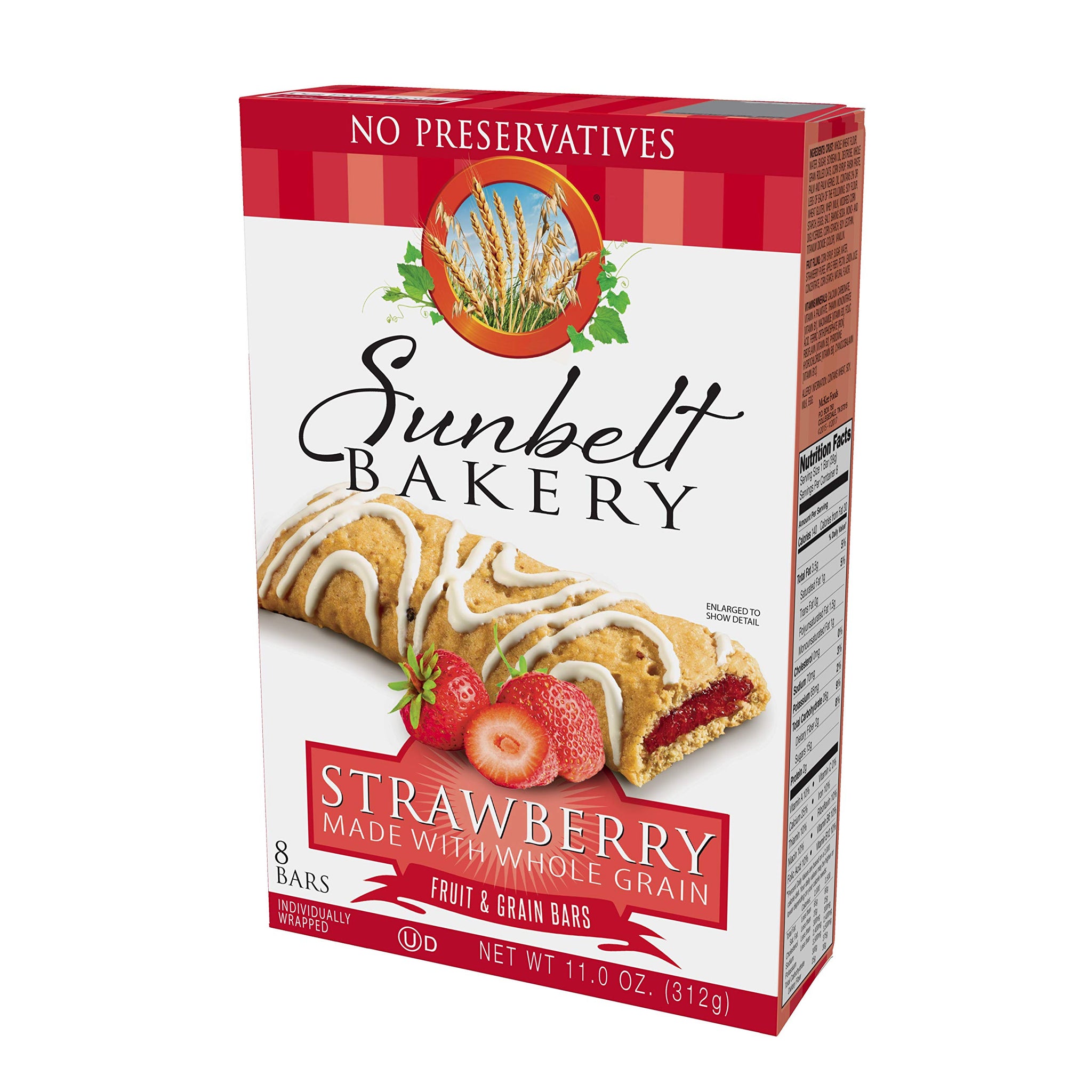 Sunbelt Bakery's Strawberry Fruit & Grain Bars, 1.4 oz Bars, 96 Count