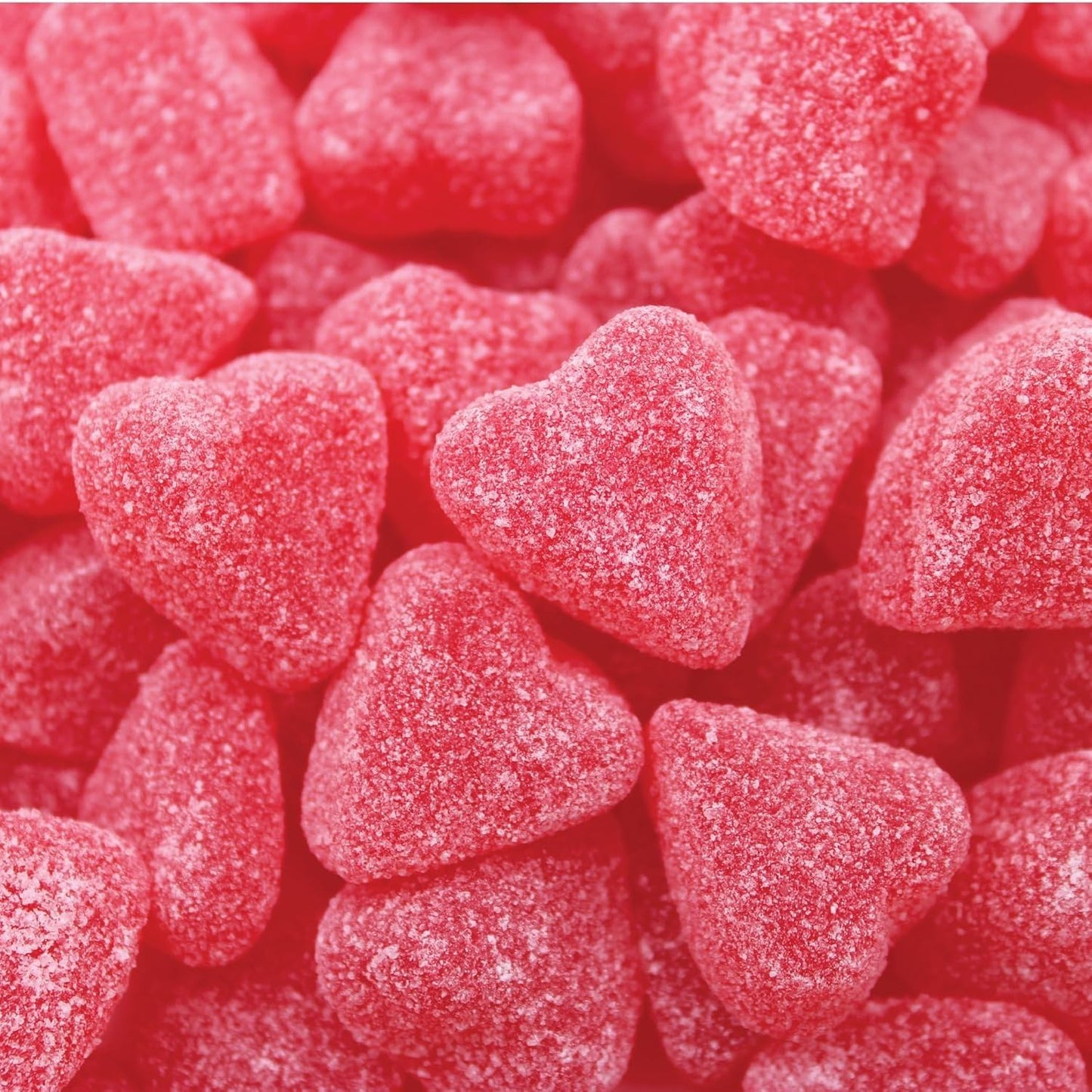 Valentine Heart Jelly Candy 8oz Soft Chewy Heart-Shaped Treats, Cherry & Cinnamon (Cherry Jelly Hearts)