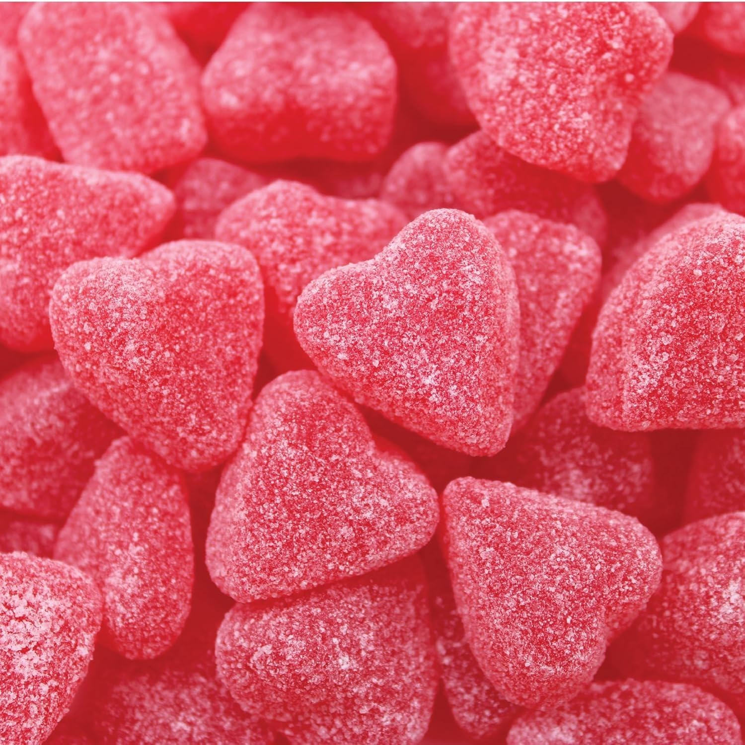 Valentine Heart Jelly Candy 8oz Soft Chewy Heart-Shaped Treats, Cherry & Cinnamon (Cherry Jelly Hearts)