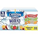 Capri Sun Roarin' Waters Flavored with Other Natural Flavor Water Beverage, 30 Pouches, for School Lunches and On-the-Go Hydration, Fruit Punch