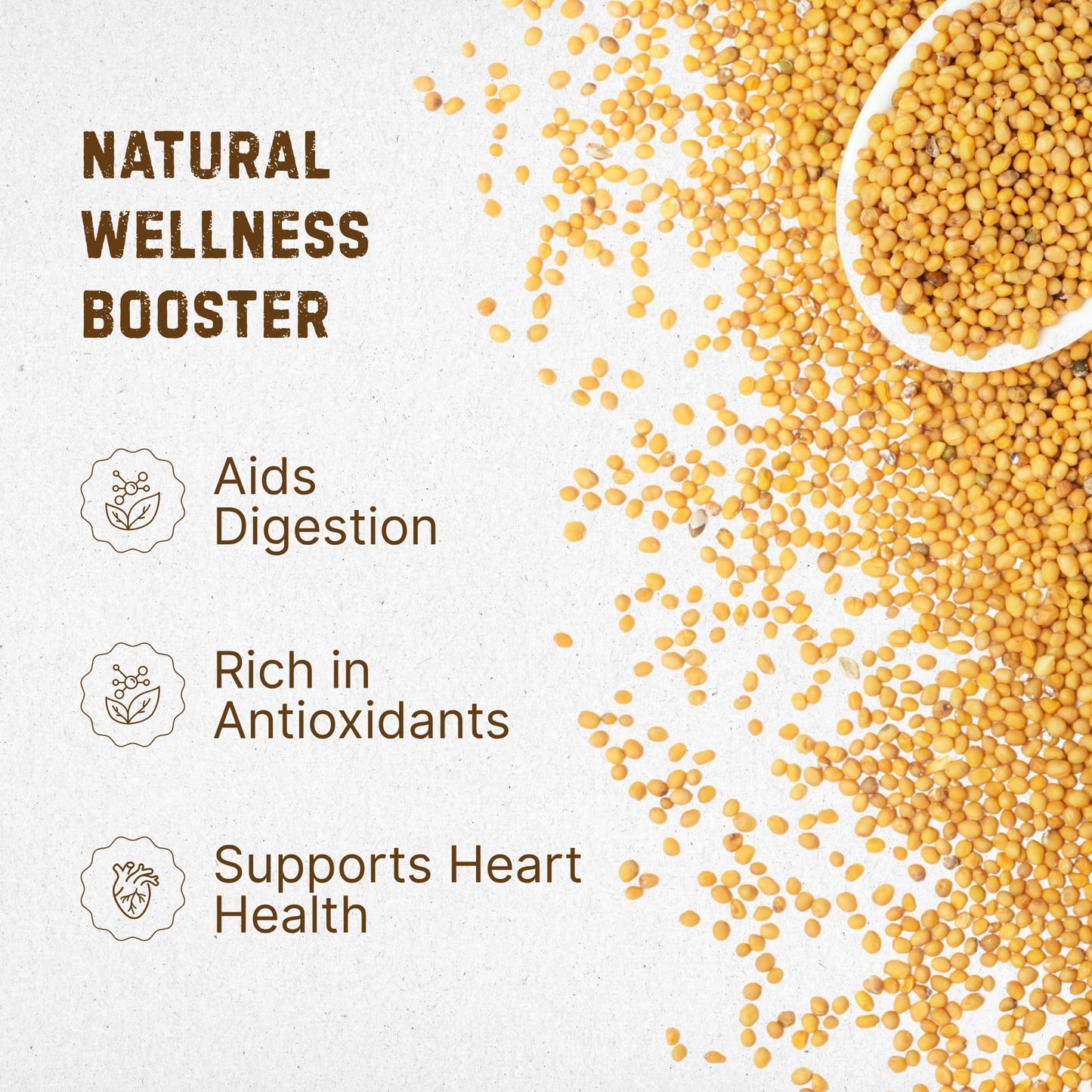 Yellow Mustard Powder 14.11 oz - Ground Organic Mustard Seed for Seasoning & Cooking - USDA Organic, Kosher, Gluten Free Mustard - The Holly Tree