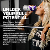 Phorm Energy Drink, Grape Smash (12 Pack) + Screamin' Freedom (12 Pack), 200 MG Natural Caffeine From Green Tea, Sugar Free With Electrolytes