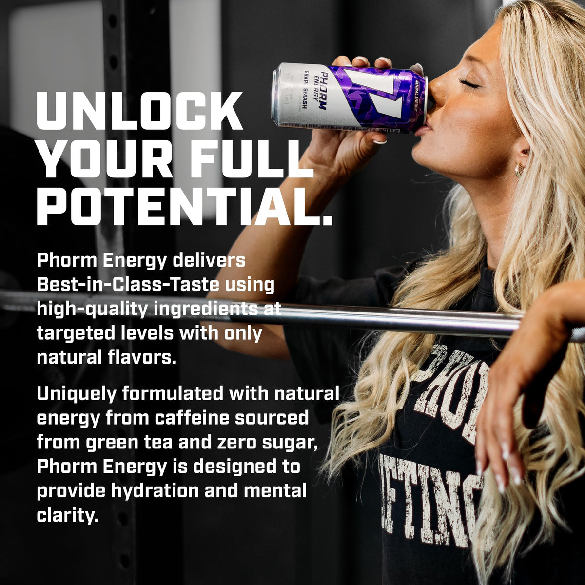 Phorm Energy Drink, Grape Smash (12 Pack) + Screamin' Freedom (12 Pack), 200 MG Natural Caffeine From Green Tea, Sugar Free With Electrolytes