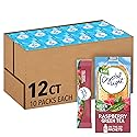 Crystal Light Raspberry Green Tea Naturally Flavored Powdered Drink Mix, 120 ct Pack, 12 Boxes of 10 On-the-Go-Packets
