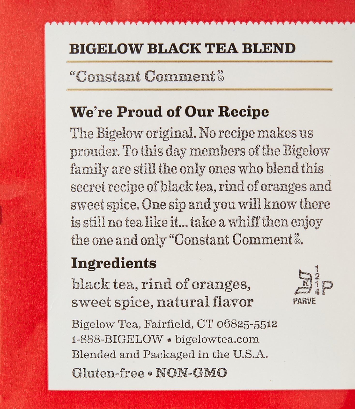 BIGELOW TEA CONSTANT COMMENT, 20 BG, PK- 6