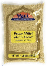 Rani Proso Millet (Panicum Millaceum) Whole Ancient Grain Seeds 64oz (4lbs) 1.81kg Bulk ~ All Natural | Gluten Friendly | NON-GMO | Vegan | Indian Origin | Barri/Chena/Variga/Baragu