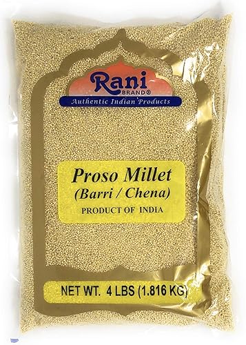 Rani Proso Millet (Panicum Millaceum) Whole Ancient Grain Seeds 64oz (4lbs) 1.81kg Bulk ~ All Natural | Gluten Friendly | NON-GMO | Vegan | Indian Origin | Barri/Chena/Variga/Baragu