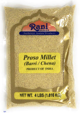 Rani Proso Millet (Panicum Millaceum) Whole Ancient Grain Seeds 64oz (4lbs) 1.81kg Bulk ~ All Natural | Gluten Friendly | NON-GMO | Vegan | Indian Origin | Barri/Chena/Variga/Baragu
