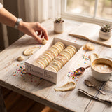 French Macaron Bites® Cookies Gift Box | Cake Batter Flavor | Gourmet Assortment | 12 Count Bakery Dessert Sampler | Fresh, Sweet, and Ready to Eat