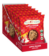 MySuperSnack Organic Granola Bites (Apple Raisin) - 12 Snack Packs, Healthy Snacks for Kids, Nut Free