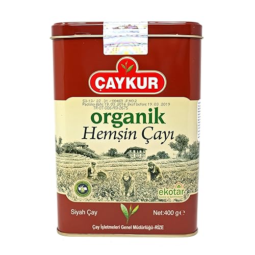 ÇAYKUR Organic Hemsin Black Tea, Premium Certified Turkish Loose Leaf Tea, Natural, Additive-Free, Grown in the Hemsin Organic Farming Basin, can