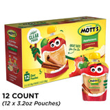Mott's Cinnamon Applesauce, 3.2 oz clear pouches, 12 count