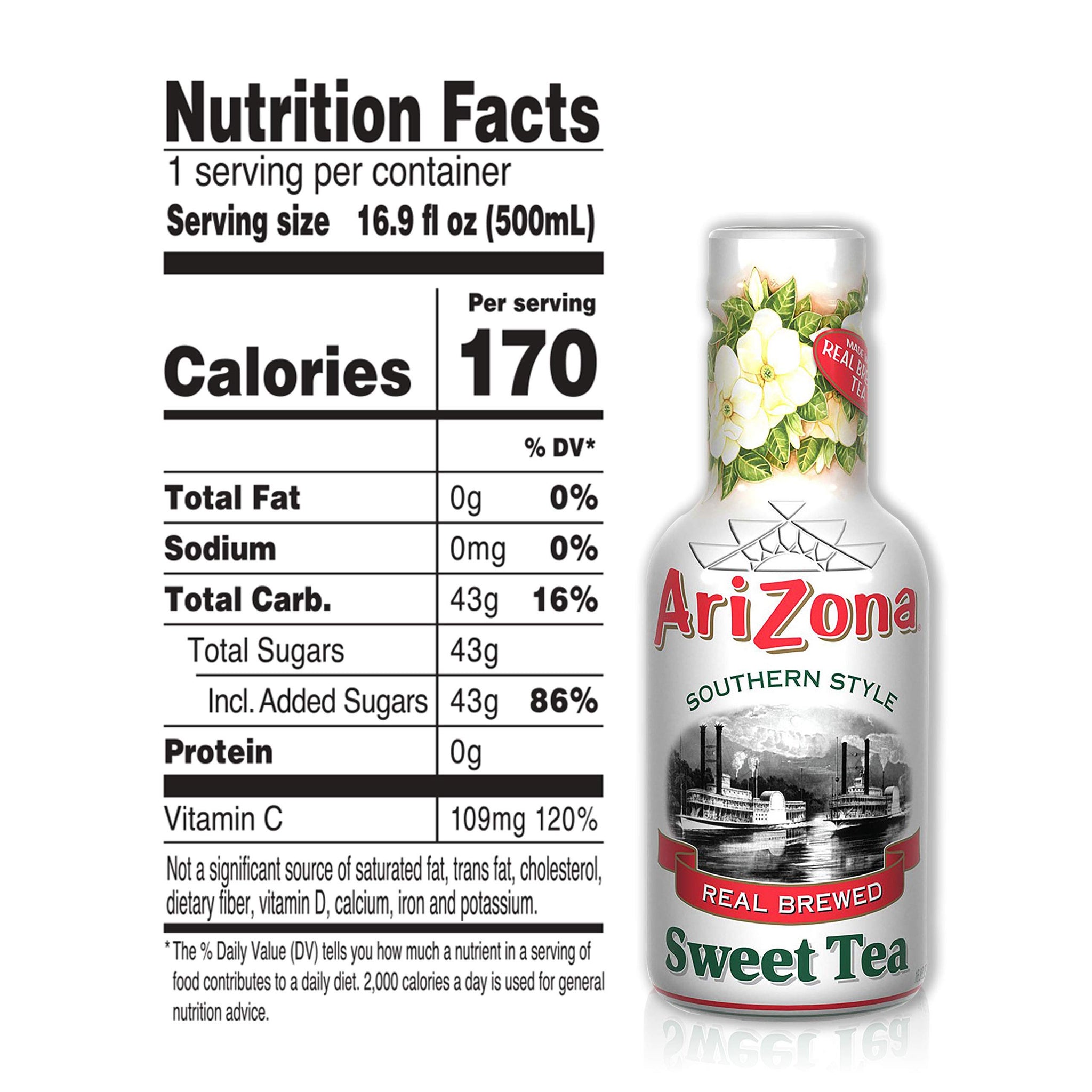 Arizona Sweet Tea, 16.9 Fl Oz, Pack Of 20